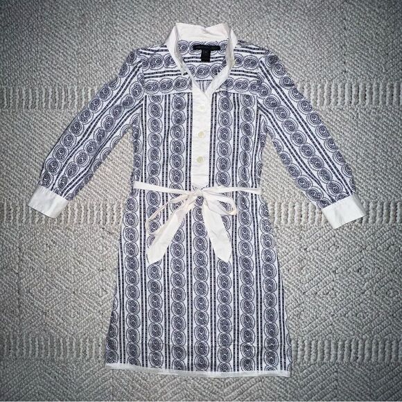Marc by Marc Jacobs Paisley Longsleeve Dress - Sz 0 - Picture 8 of 16